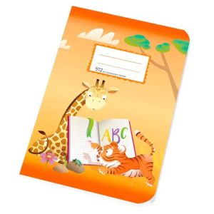 Sešit 512, A5, 10 listů, linkovaný se 2 pomocnými linkami 