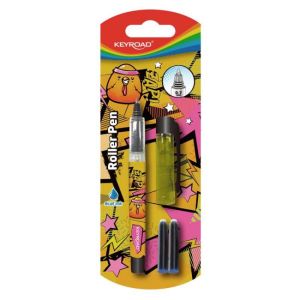 Kuličkové pero KEYROAD 0,7 mm 2 náplně, blistr, mix barev 