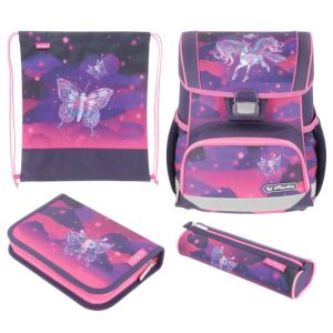 Školní batoh Herlitz Loop+ Unicorn, sada 