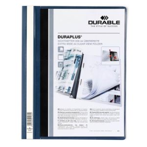 Rychlovazač DURABLE Duraplus tmavomodrý Pořadač s průhledným předním krytem