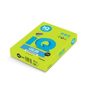 Barevný papír IQ color limetkově zelený LG46, A4 160g 