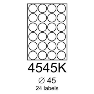 Etikety RAYFILM 45mm kruhové zelené R01204545KA 100 archů 