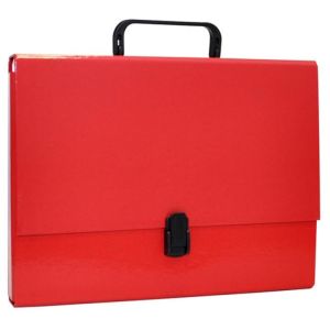 Aktovka s držadlem Office Products na dokumenty A4 červená 
