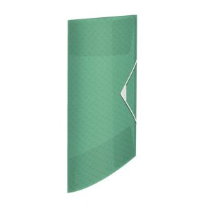 Plastový obal s gumičkou Esselte Colour`Ice zelený 