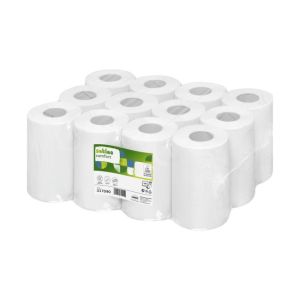 Papírové utěrky v roli WEPA SATINO Comfort 2-vrst. MIDI bílé 68m (12ks) 