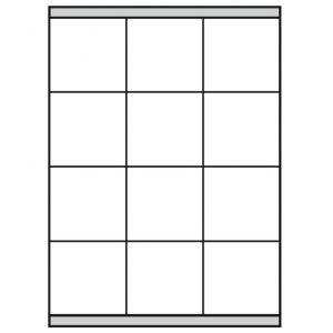 Etikety univerzální 70x67,7mm Agipa A4 100 archů