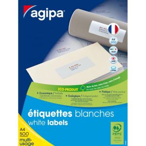 Etikety univerzální 210x297mm Agipa A4 500 archů 