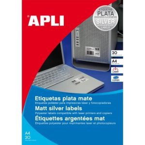 Etikety polyesterové 210x297mm APLI 20 archů