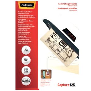 Laminovací fólie Fellowes 303x426 A3 125mic adhezivní 