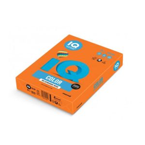 Barevný papír IQ color oranžový OR43, A4, 160g 