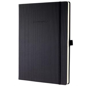 Zápisník CONCEPTUM A4+, linkovaný černý