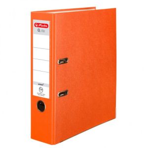 Pákový pořadač Herlitz Q.file 8cm oranžový 