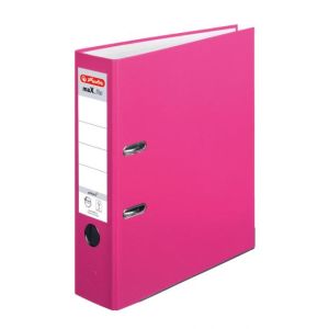 Pořadač pákový Herlitz maX.file Color Blocking poloplastový 8cm indonéská růžová