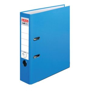 Pákový pořadač Herlitz maX.file Color Blocking poloplastový 8cm baltická modrá