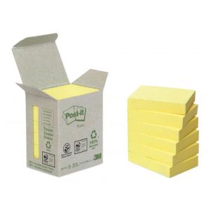 Samolepící bloček Post-it recyklované, 38x51 mm, žluté 
