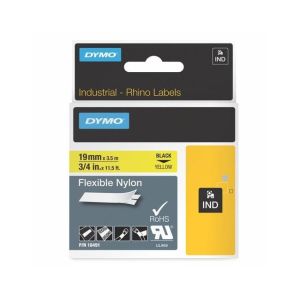 Flexibilní nylonová páska Dymo Rhino 19mm žlutá/černá 