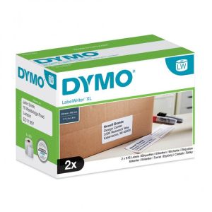 Samolepící etikety Dymo LW 4XL 102x59 mm velké expediční bílé 