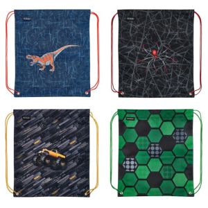 Kapsa na přezůvky Herlitz 36,5x40,5x0,5cm mix Fotbal Monster truck Pavouk Dinománie 