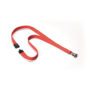 Závěsný řemínek DURABLE SOFT COLOUR 15mm korálově červený 10ks 