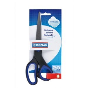 Nůžky DONAU Soft grip 20cm modré