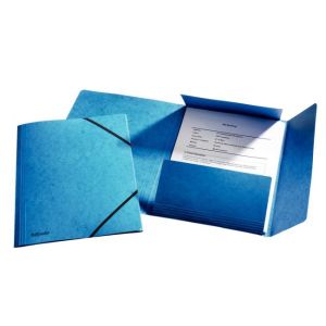 Prešpánový obal s gumičkou Esselte modrý 