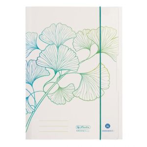 Kartonový obal s gumičkou Herlitz Greenline Ginko 