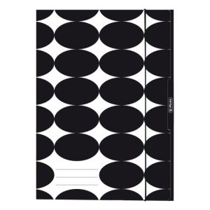 Kartonový obal s gumičkou A4 Herlitz Just Black 
