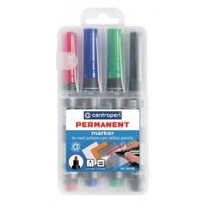 Sada permanentních popisovačů Centropen 8566/4S 
