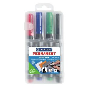 Sada permanentních popisovačů Centropen 8576/4S 