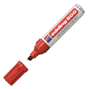 Permanentní popisovač edding 500 červený 