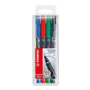 Sada popisovačů OHP STABILO universal S 841/4S 