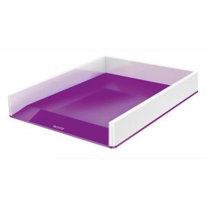 Odkladač Leitz WOW bílý/purpurový 