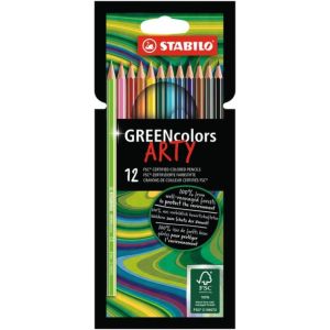 Barvičky STABILO GREENcolors 12ks `ARTY` 