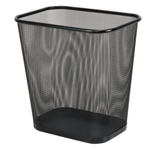 Drátěný koš 13 ℓ hranatý černý 
