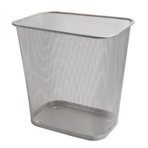Drátěný koš 13 ℓ hranatý stříbrný 