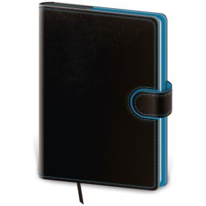 Diář Flip denní A5 14,3x20,5cm - černo/modrý 2026 