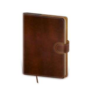 Diář Flip týdenní A5 14,3x20,5cm - hnědo/hnědá 2026 