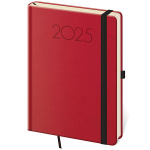 Diář New Praga týdenní A5 14,3x20,5cm červený 2026 