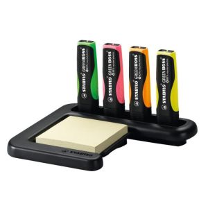 Sada zvýrazňovačů STABILO GREEN BOSS 4 ks Stolní set zelená, růžová, oranžová, žlutá 