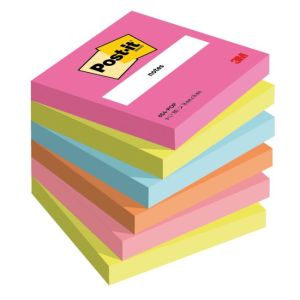 Samolepící bloček Post-it Super Sticky Poptimistic 76x76mm, 6 bločků po 100 lístků 