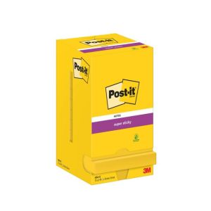 Samolepící bloček Post-it Super Sticky 76x76 narcisově žlutý 12x90l 
