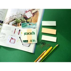 Samolepící bloček Stick`n Hopax, 76x25 mm, mix pastelových barev, 3x50 lístků 