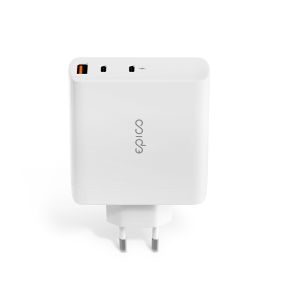 Epico 140W GaN sieťová nabíjačka - biela 9915101100142