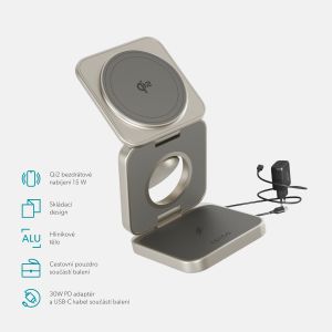 Epico UltraBase Qi2 3in1 Fold Mag+ stojanček EF55 9915112700001