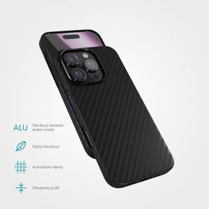 Epico Mag+ Carbon kryt pre iPhone 16 Pro - čierny 91010191300001