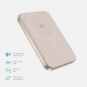 Epico Qi2 5000mAh Alu Mag+ PowerBanka EM51 - rose 9915112300004