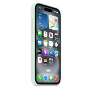 iPhone 16 Silicone Case with MS - Aquamarine MDGP4ZM/A