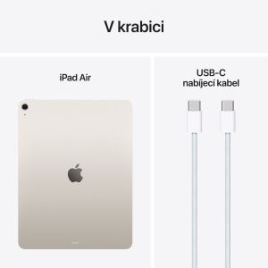 Apple iPad Air 13"/(M3) Wi-Fi/12,9"/2732x2048/8GB/128GB/iPadOS18/Starlight MCNK4HC/A