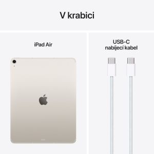 Apple iPad Air 13"/(M3) Wi-Fi + Cellular/12,9"/2732x2048/8GB/1TB/iPadOS18/Starlight MCJG4HC/A