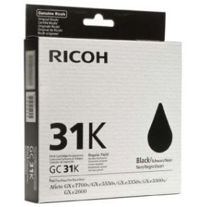 Cartridge Ricoh GC31K, 405688, černá (black), originál